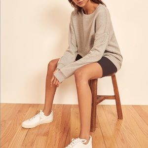 Reformation oversized grey sweater